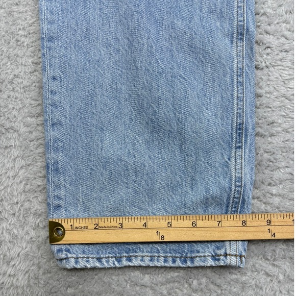 AGOLDE Los Angeles V Waist Baggy Jeans Light Wash Denim Button Fly Size 28 - Picture 10 of 11